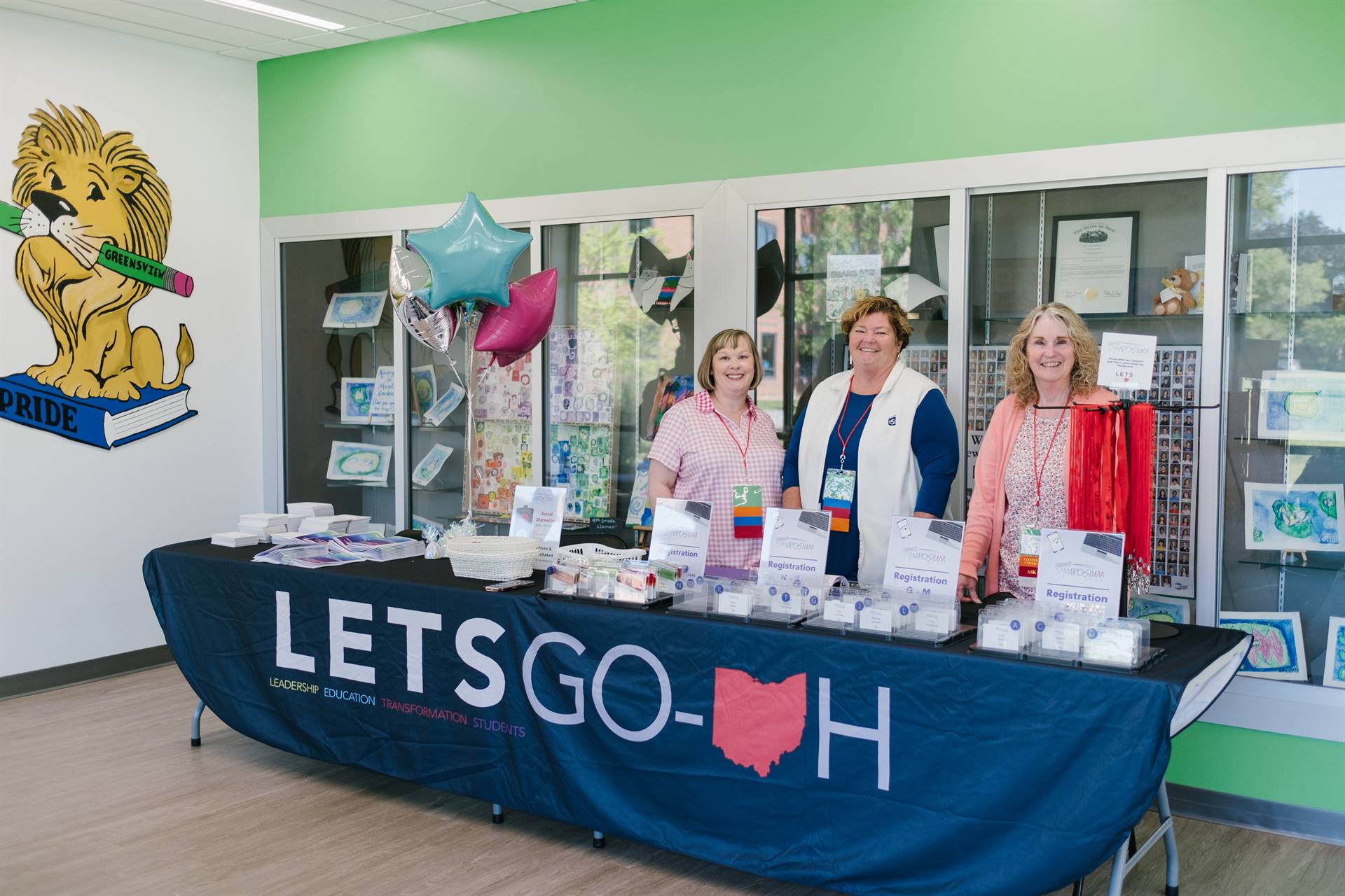 ESC employees at LETS GO-OH Table