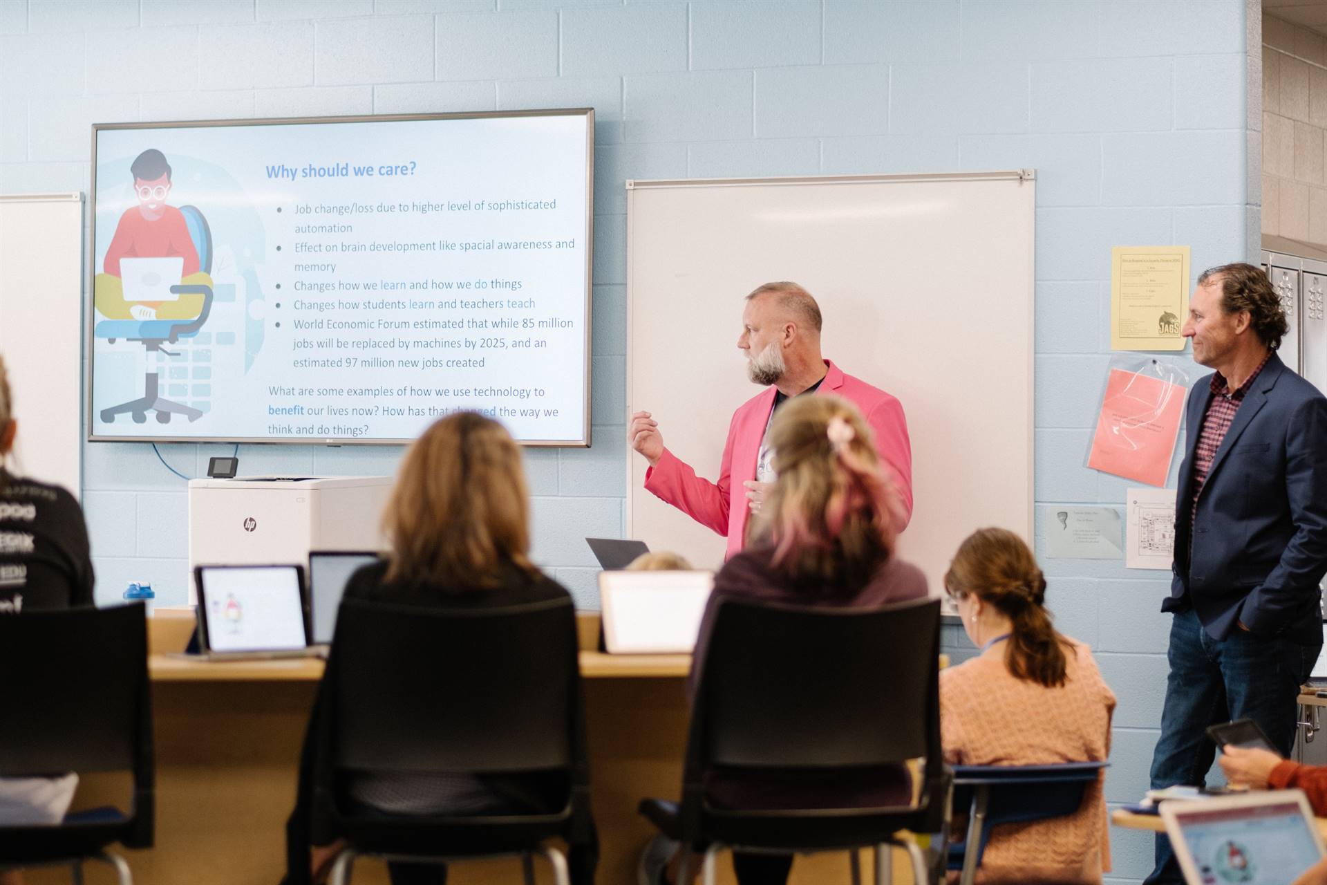 Mark Pohlman from Hilliard City Schools presents